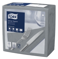 Servetten Tork Dinner Advanced 39x39cm Grijs  2lg. 4-vouw (478762)